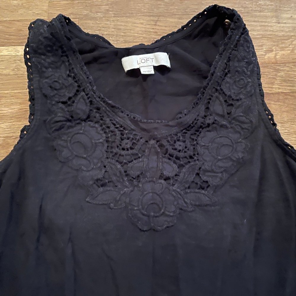 Loft Tank with Lace Detail